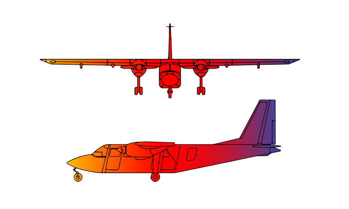 Britten Norman Islander BN2A
Twin Engine
9 passengers