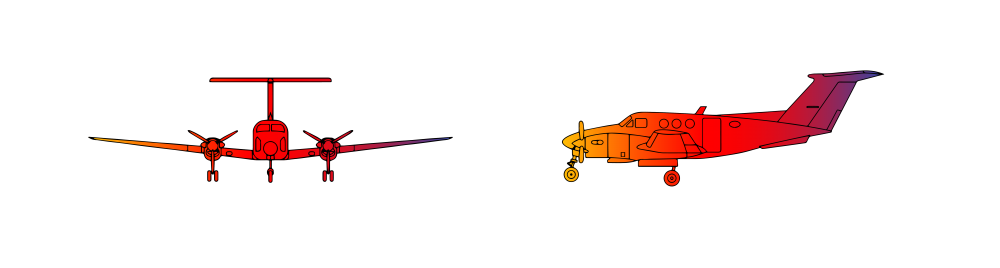 King Air F90
Turboprop Twin Engine
7 passengers