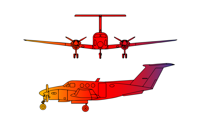 King Air F90
Turboprop Twin Engine
7 passengers