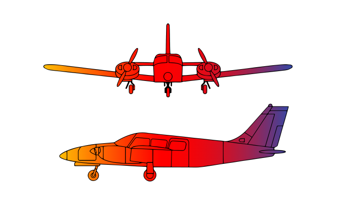 Piper Seneca PA34
Twin Engine
5 passengers